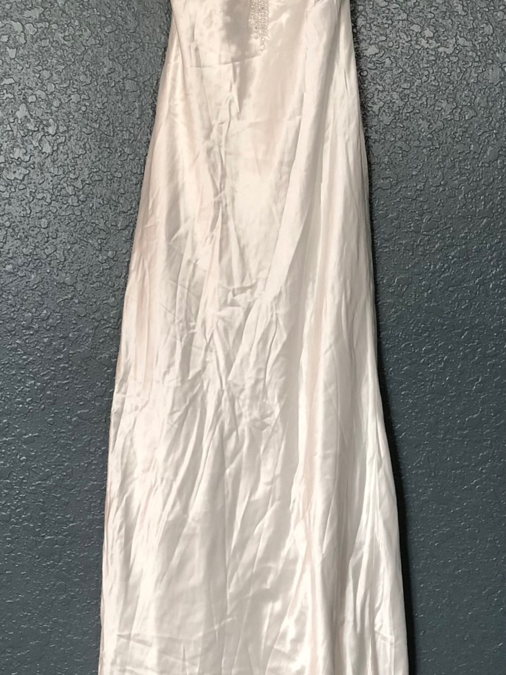 NWT Galina David’s Bridal Size 8 Ivory Halter Charmeuse Wedding Dress